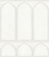 York Arches White/Pearl Wallpaper