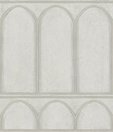 York Arches Gray/Pearl Wallpaper