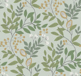 York Eden Retreat Green/Gold Wallpaper