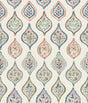 York Marketplace Motif Off White/Green/Pink Wallpaper