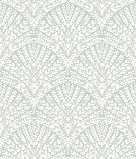 York Beachcomber Green/White Wallpaper