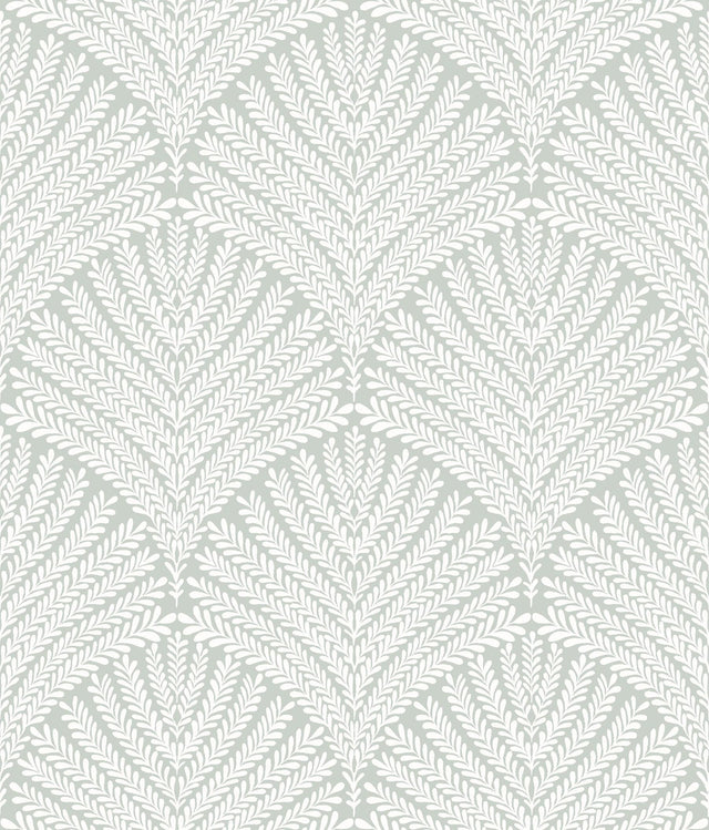York Beachcomber Green/White Wallpaper