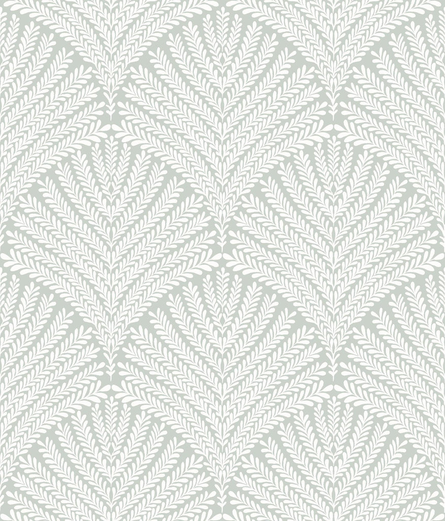 York Beachcomber Green/White Wallpaper