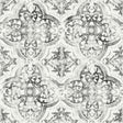 York Quartet White/Black Wallpaper