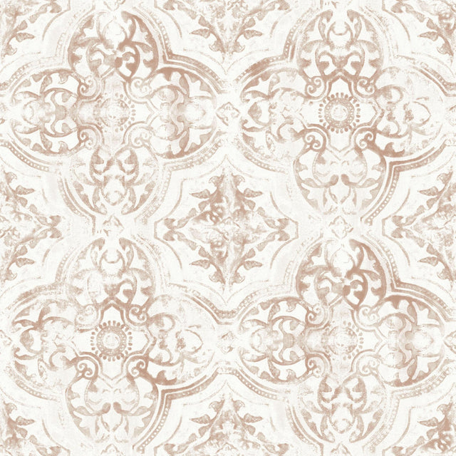 York Quartet Off White/Tan Wallpaper