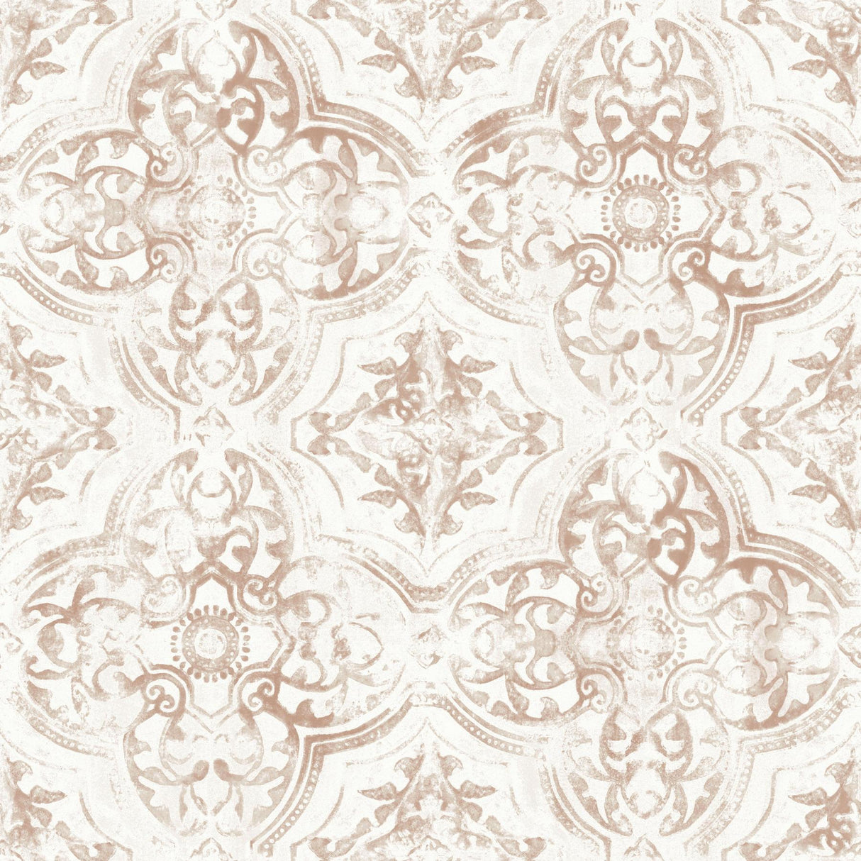 York Quartet Off White/Tan Wallpaper