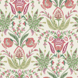 York Seaside Jacobean Beige/Green/Red Wallpaper