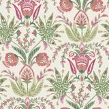 York Seaside Jacobean Beige/Green/Red Wallpaper