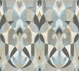 York Malta Neutal/Blue/Gold Wallpaper