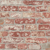 Roommates Stuccoed Brick Peel And Stick Dk. Red Wallpaper