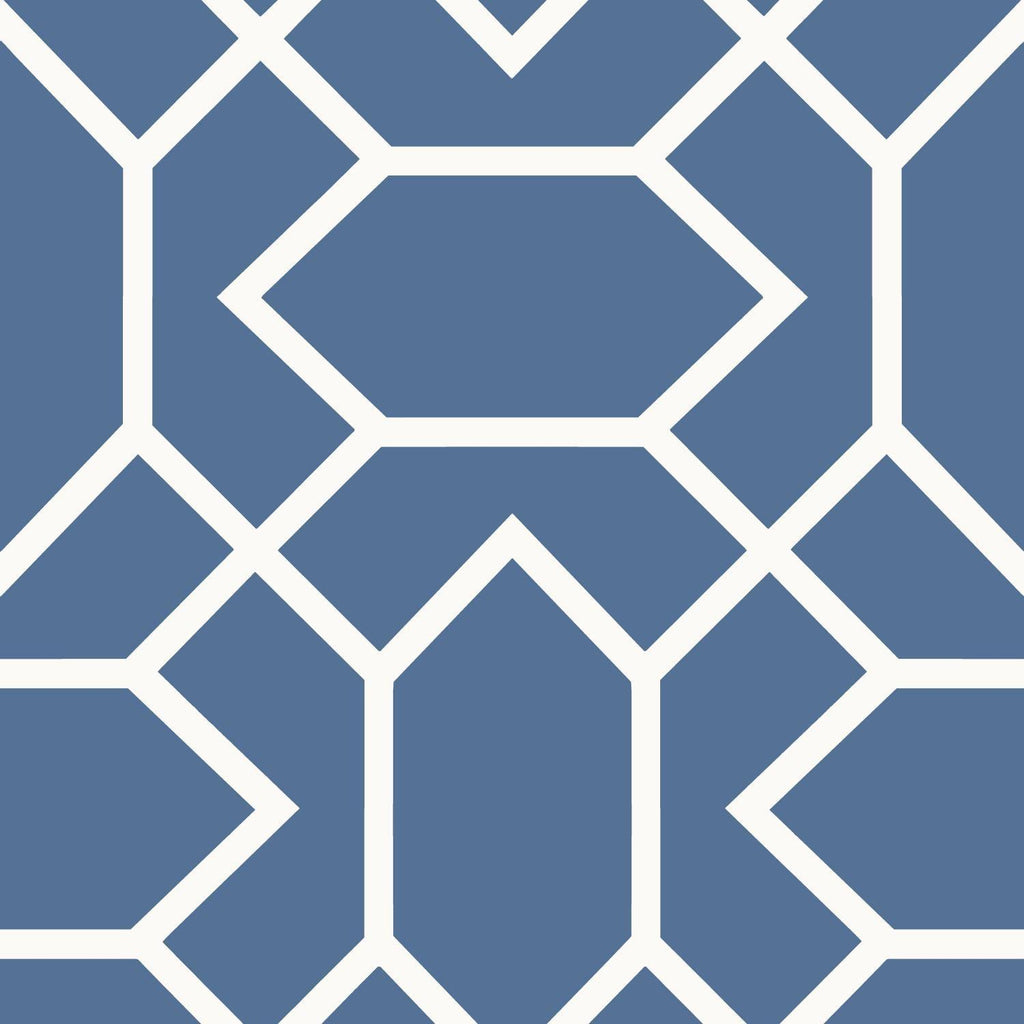 RoomMates Modern Geometric Peel & Stick blue Wallpaper