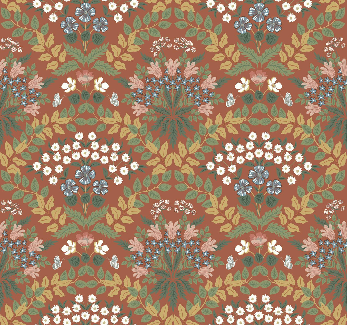 Rifle Paper Co. Bramble Red/Green Wallpaper