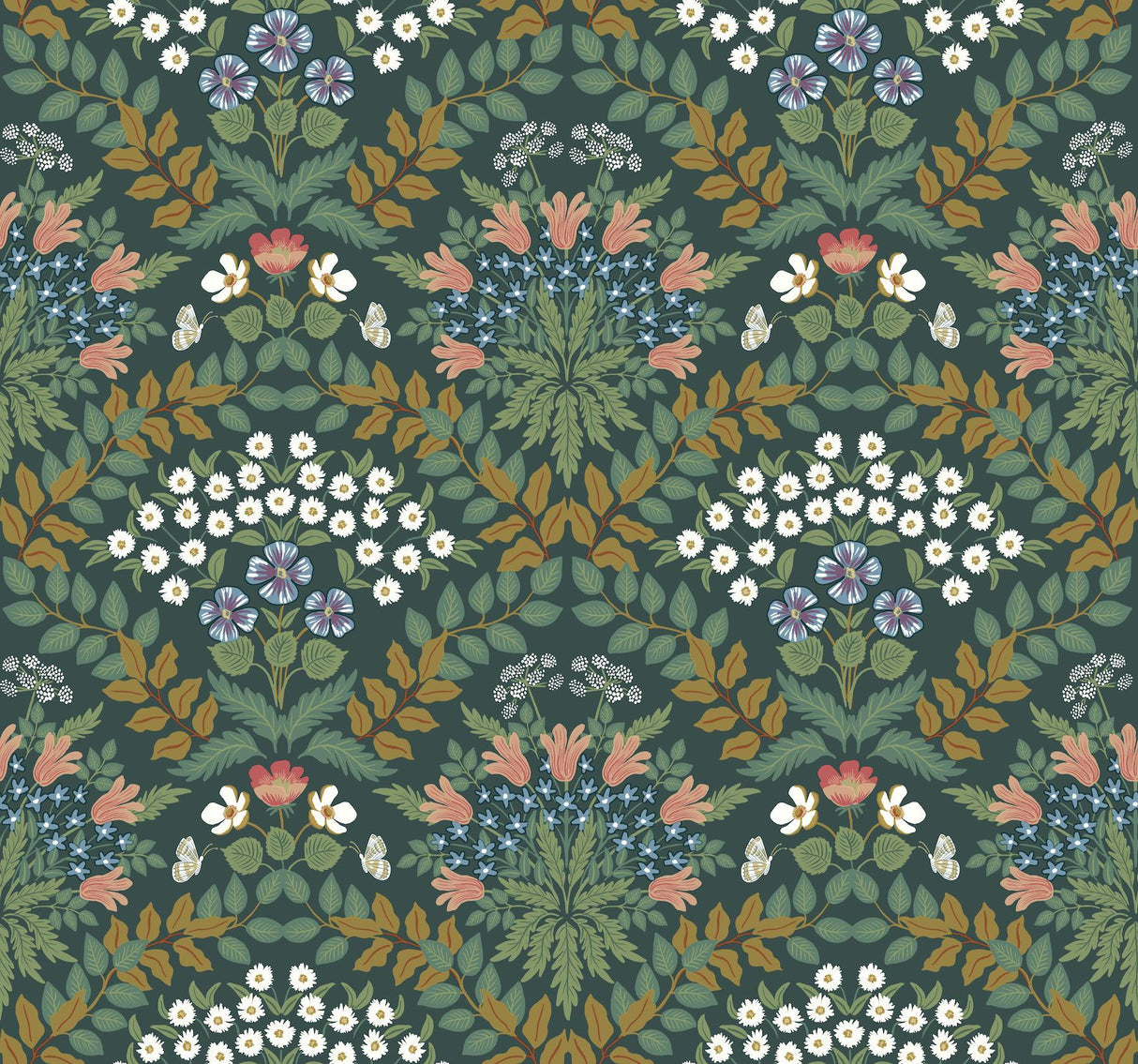 Rifle Paper Co. Bramble Green Wallpaper