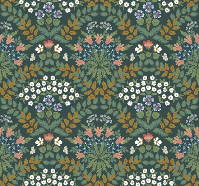 Rifle Paper Co. Bramble Green Wallpaper