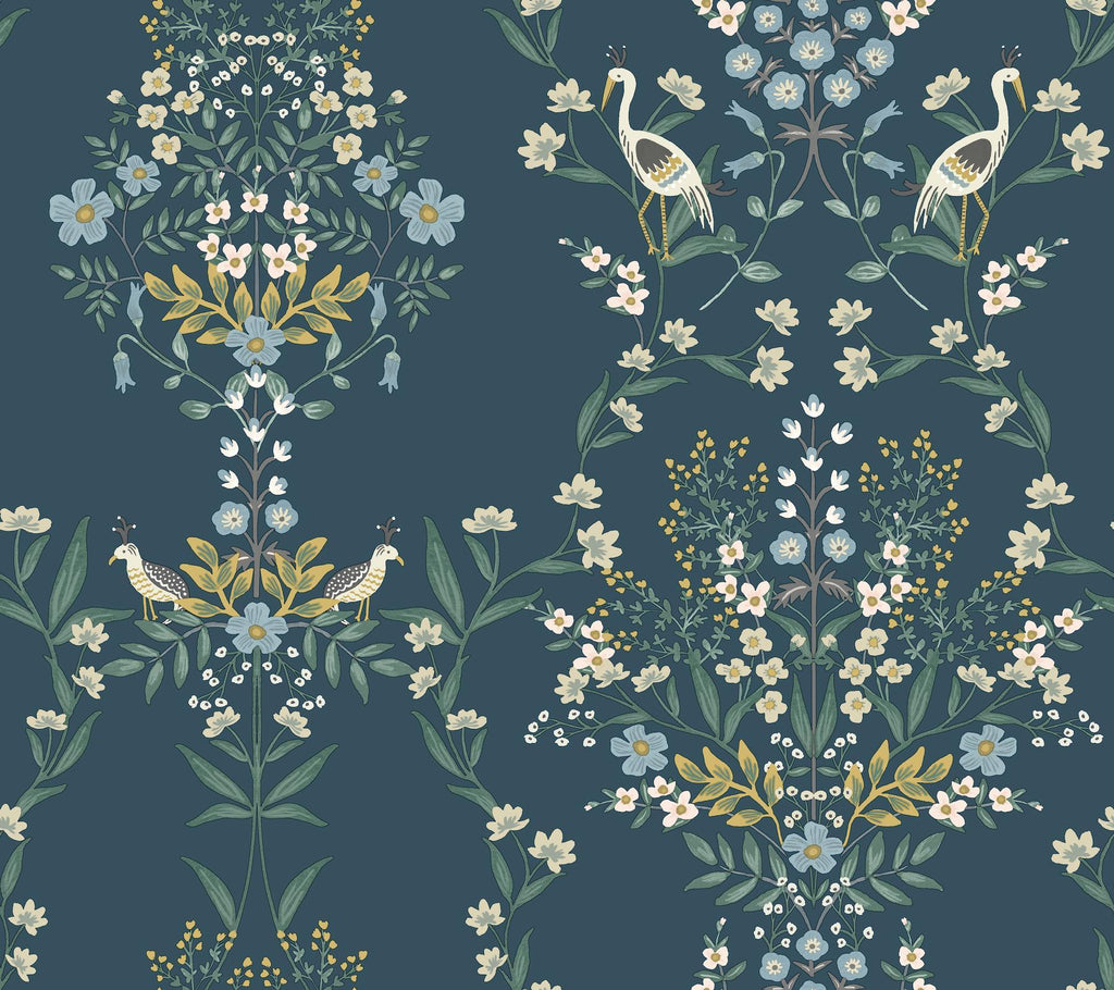Rifle Paper Co. Luxembourg Blue Wallpaper