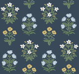 Rifle Paper Co. Mughal Rose Blue Wallpaper