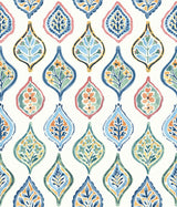 York Marketplace Motif White/Multi Wallpaper