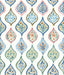 York Marketplace Motif White/Multi Wallpaper