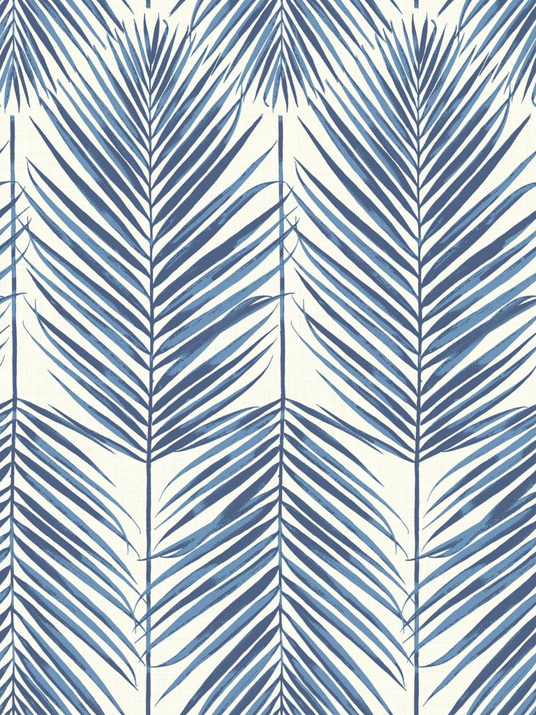 Seabrook Paradise Palm Blue Wallpaper