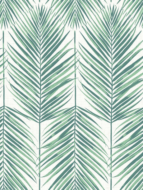 Seabrook Paradise Palm Teal Wallpaper