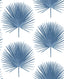 Seabrook Palmetto Palm Coastal Blue Wallpaper