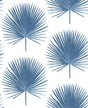 Seabrook Palmetto Palm Coastal Blue Wallpaper