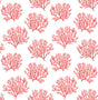 Seabrook Coastal Coral Reef Vermillion Wallpaper