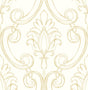 Seabrook Sketched Damask Metallic Gold Wallpaper
