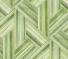 Seabrook Geo Inlay Chartreuse And Basil Wallpaper