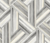 Seabrook Geo Inlay Grey Wallpaper