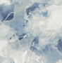 Seabrook Notch Trowel Abstract Blue Lake and Frost Wallpaper