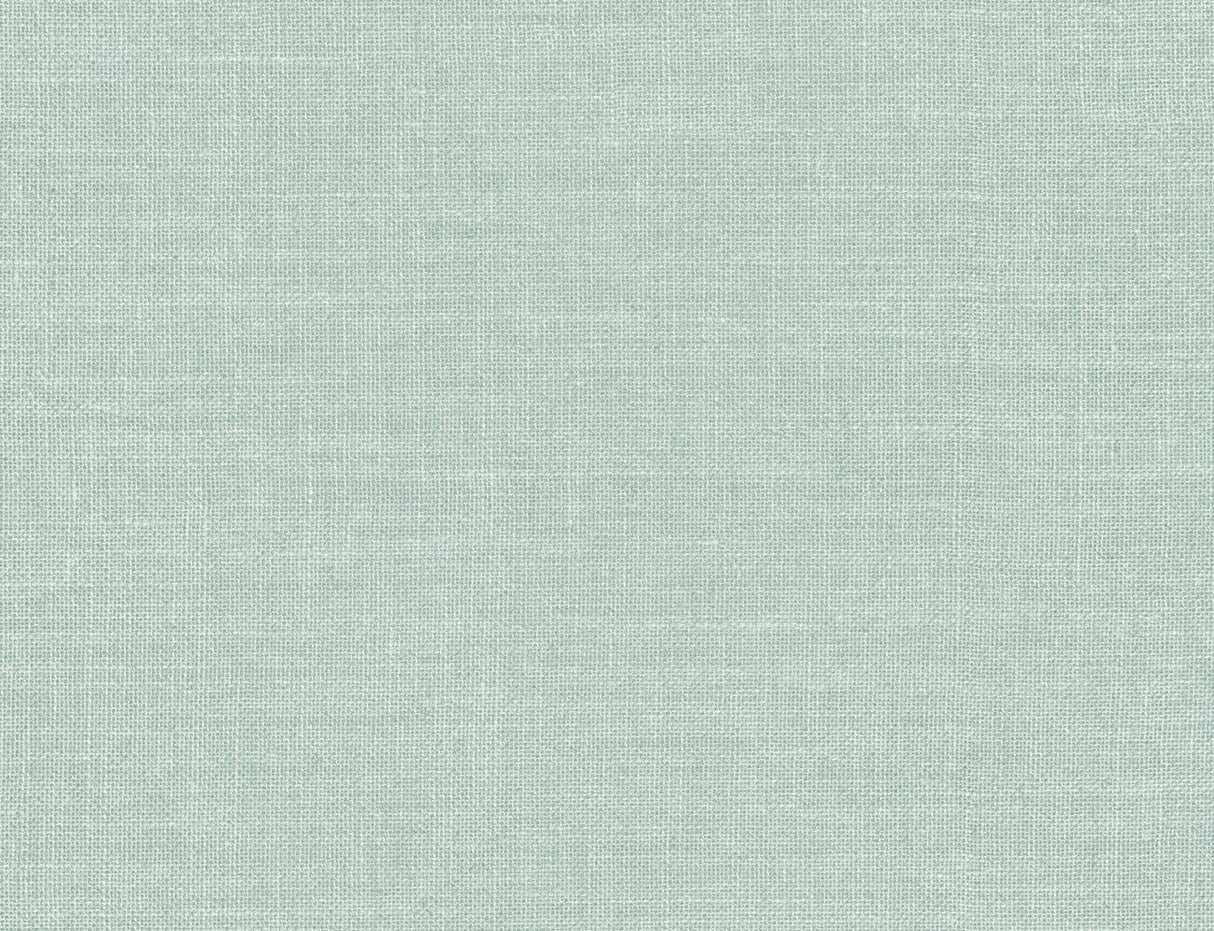 Seabrook Hopsack Embossed Vinyl Green Wallpaper