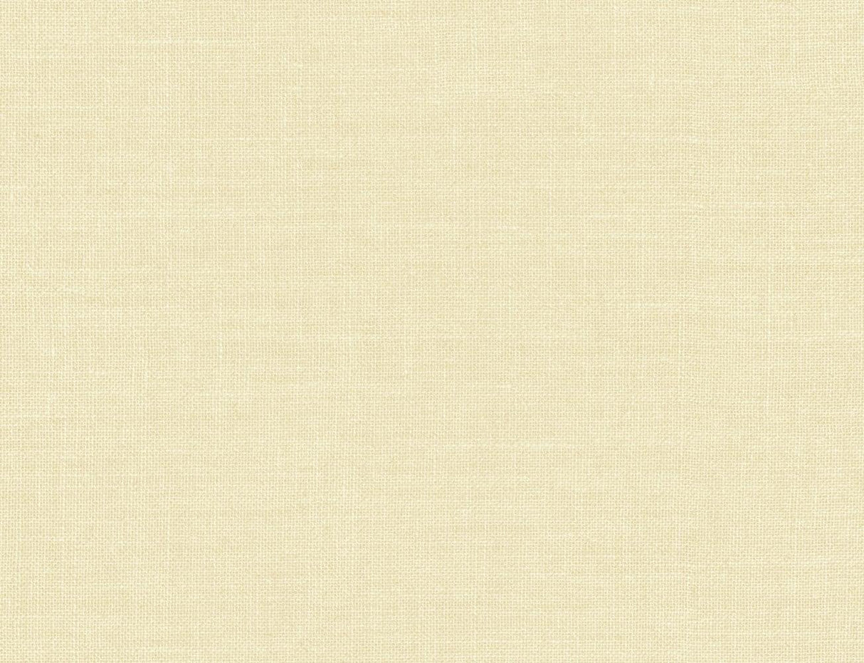 Seabrook Hopsack Embossed Vinyl Yellow Wallpaper