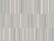 Seabrook Block Lines Metallic Silver and Cove Gray Wallpaper