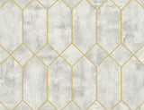 Seabrook Geo Faux Grey Wallpaper