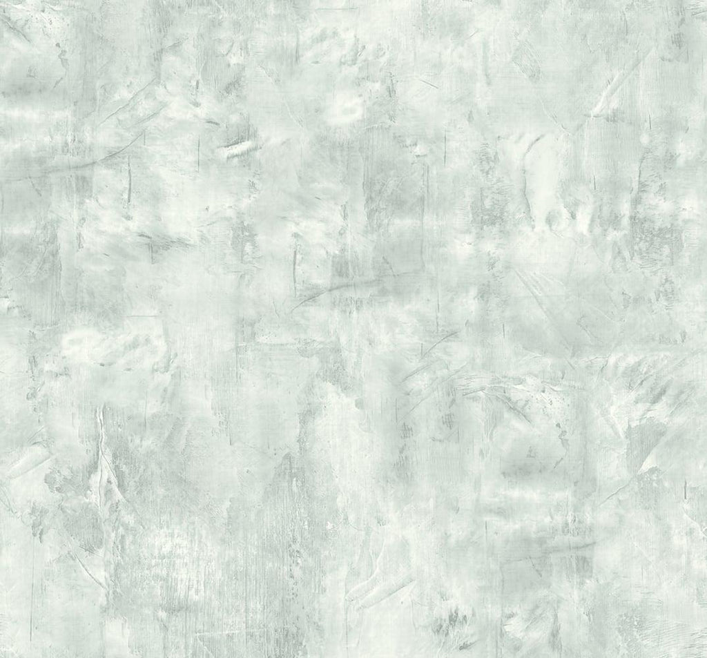 Seabrook Rustic Stucco Faux Green Mist Wallpaper