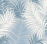 Seabrook Via Palma Blue Wallpaper