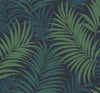 Seabrook Via Palma Midnight Blue, Juniper, And Spearmint Wallpaper