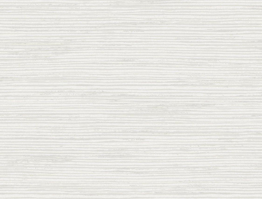 Seabrook Osprey Faux Grasscloth Eggshell and Silver Wallpaper