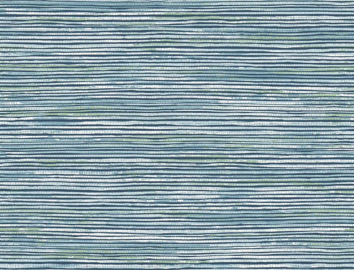 Seabrook Osprey Faux Grasscloth Blue Wallpaper