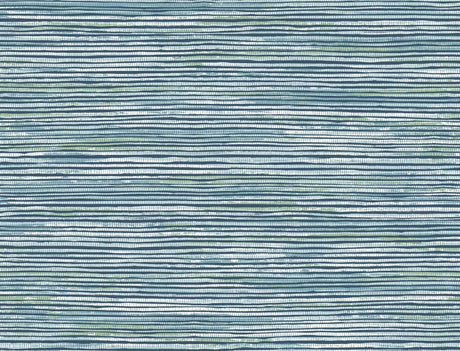 Seabrook Osprey Faux Grasscloth Blue Wallpaper