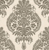 Seabrook Antigua Damask Grey Wallpaper