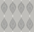 Seabrook Mirasol Palm Frond Cove Gray Wallpaper