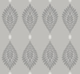 Seabrook Mirasol Palm Frond Cove Gray Wallpaper