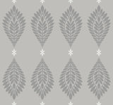 Seabrook Mirasol Palm Frond Grey Wallpaper