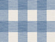 Seabrook Rugby Gingham Coastal Blue and Ivory Wallpaper