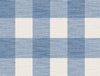 Seabrook Rugby Gingham Coastal Blue And Ivory Wallpaper