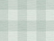 Seabrook Rugby Gingham Sea Glass Wallpaper