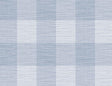 Seabrook Rugby Gingham Carolina Blue Wallpaper