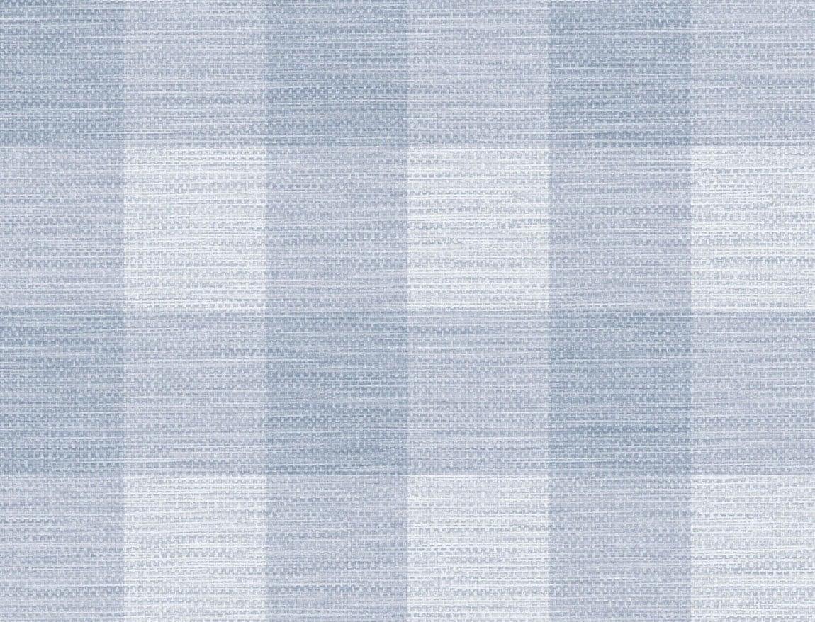 Seabrook Rugby Gingham Carolina Blue Wallpaper